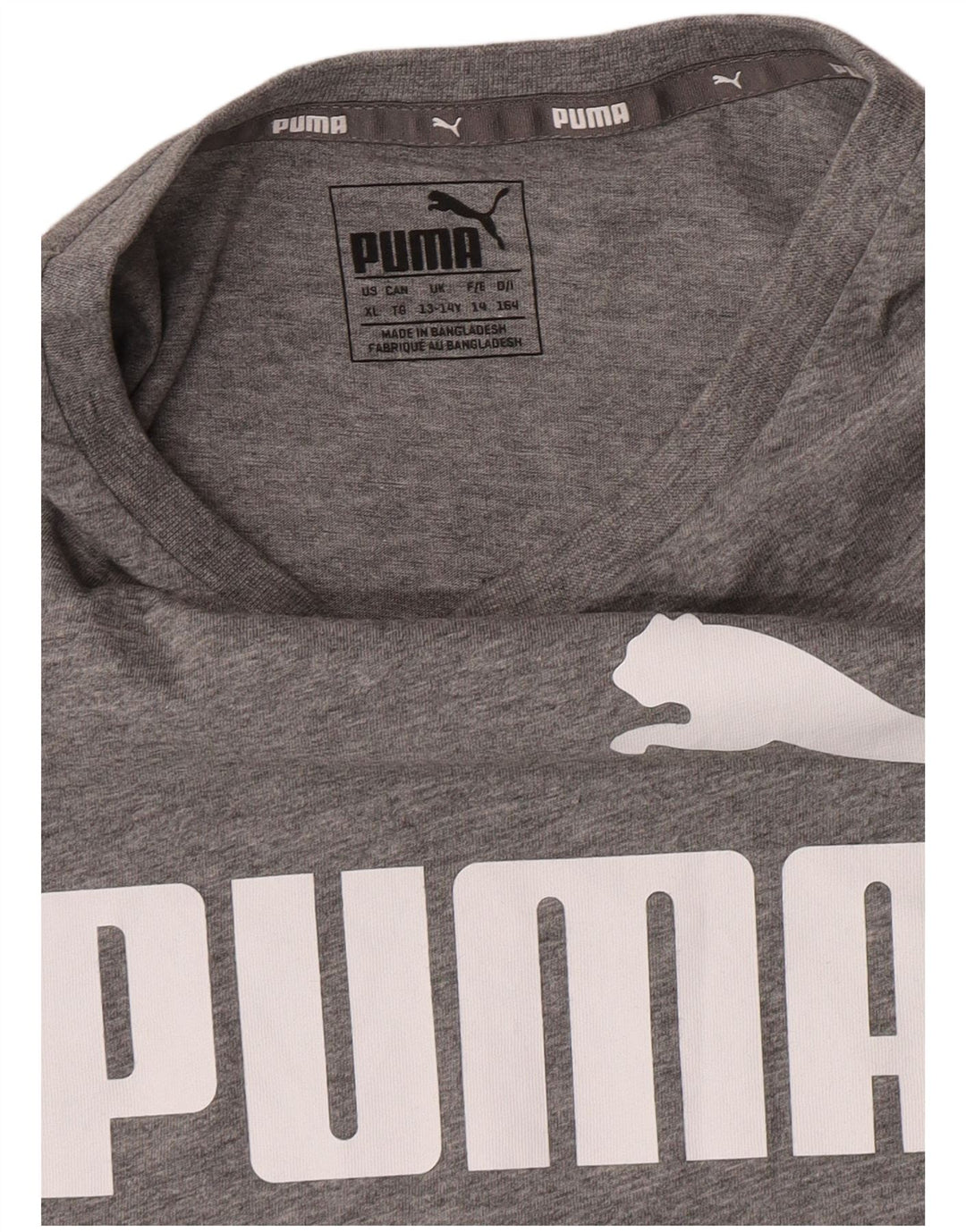 Puma Drenge Grafisk Vest Top 13-14 År Grå Flecked
