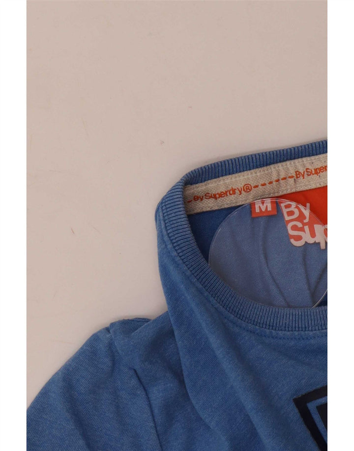 Superdry Grafisk T-shirt top mellemblå polyester til mænd