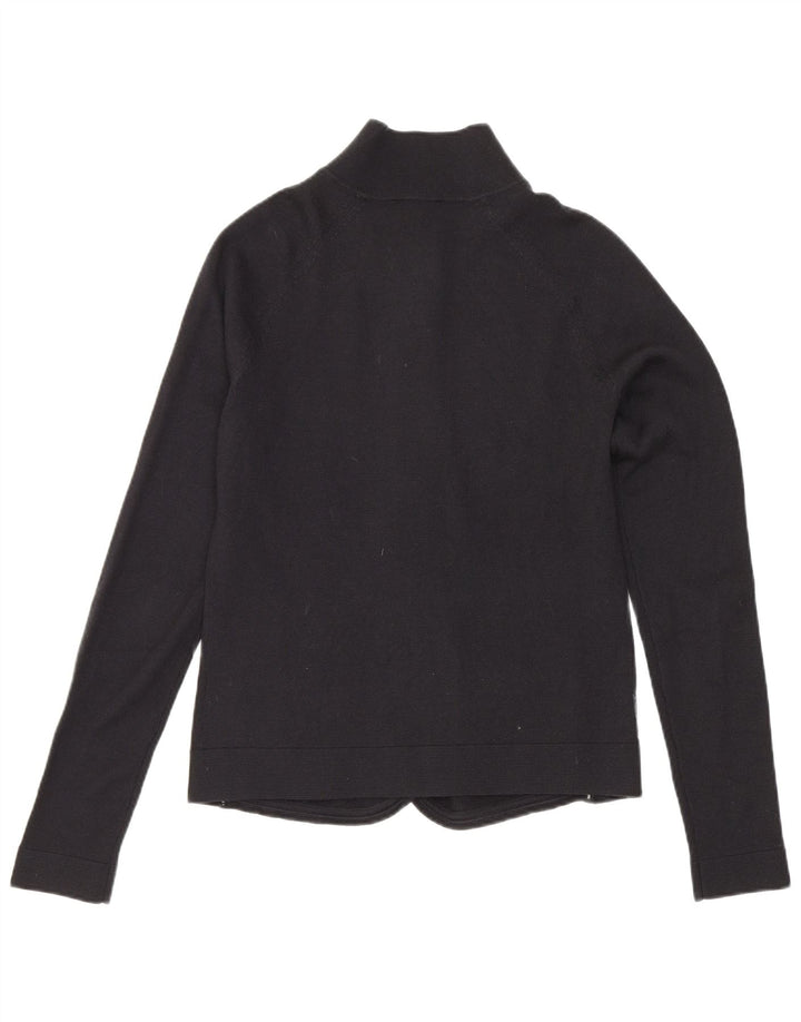 Armani Jeans Dame Crop Cardigan Sweater IT 40 Lille Sort