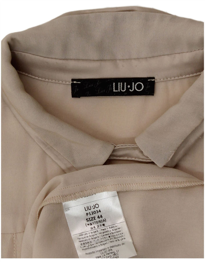 Liu Jo Dame Se Through A-Line Kjole IT 44 Medium Beige Polyester