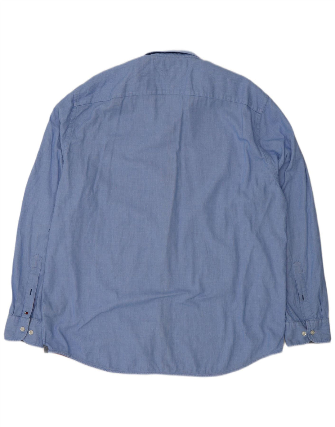 Tommy Hilfiger herreskjorte 2XL blå plettet bomuld