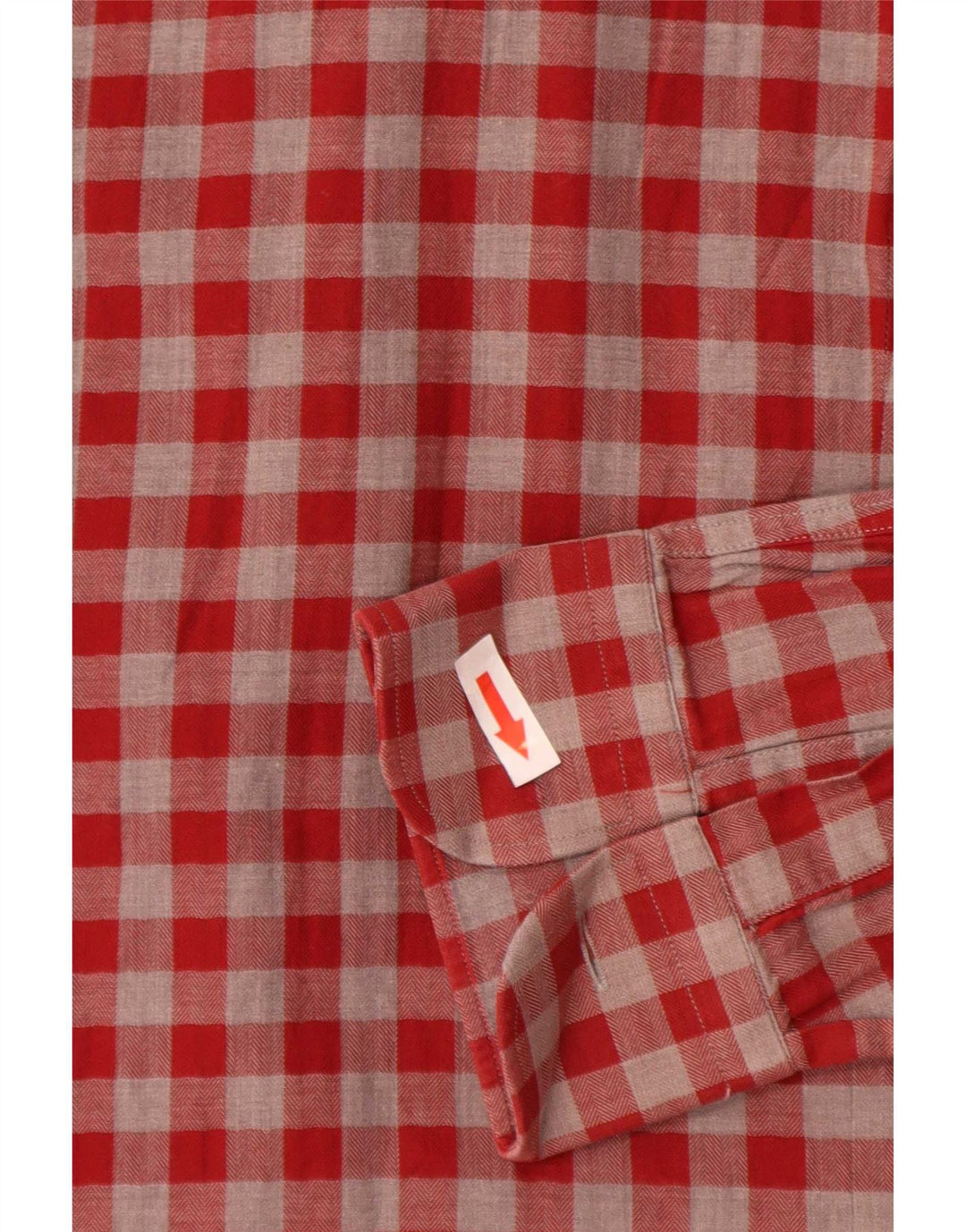 Zara Herre Slim Fit skjorte Lille rød Gingham Bomuld