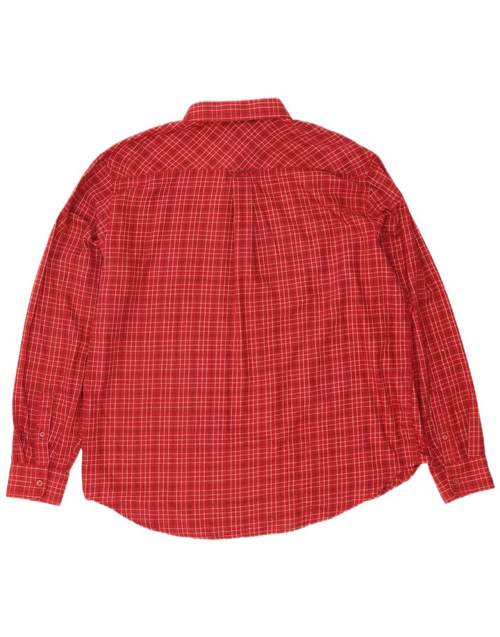 James Pringle herre flannel skjorte XL rød ternet polyester