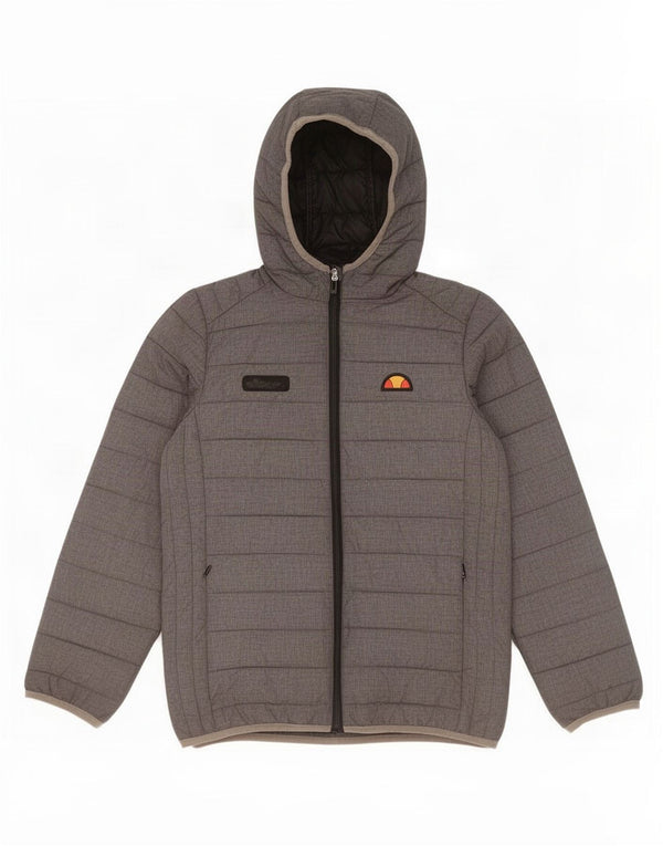 Ellesse Boys Polstret Hættejakke 12-13 År Grå Nylon