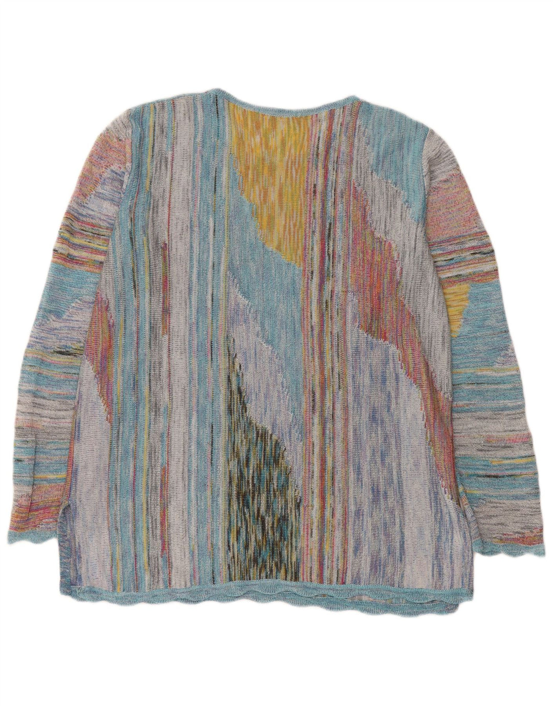 MARCAZZANI Dame sweater med rund hals DK 16 Stor flerfarvet