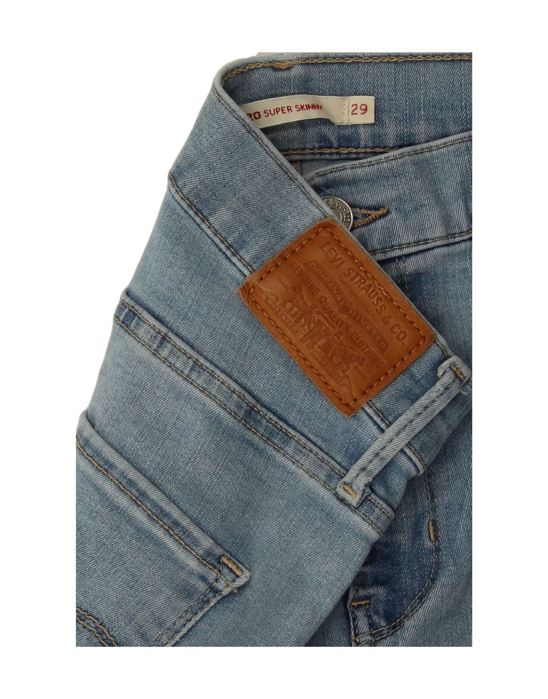 LEVI'S Womens 720 Super Skinny Jeans W29 L30 Blue Vintage Levi's and Second-Hand Levi's from Messina Hembry 