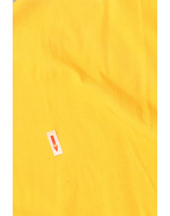 Adidas Herre T-Shirt Top 2XL Gul Bomuld