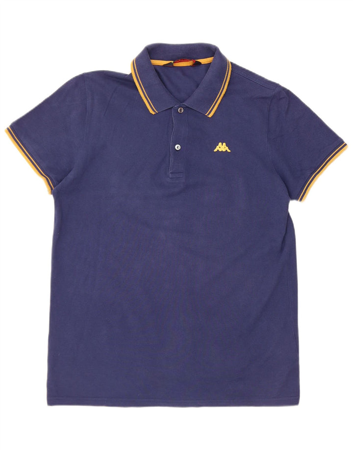 Kappa herre poloshirt stor marineblå stribet bomuld
