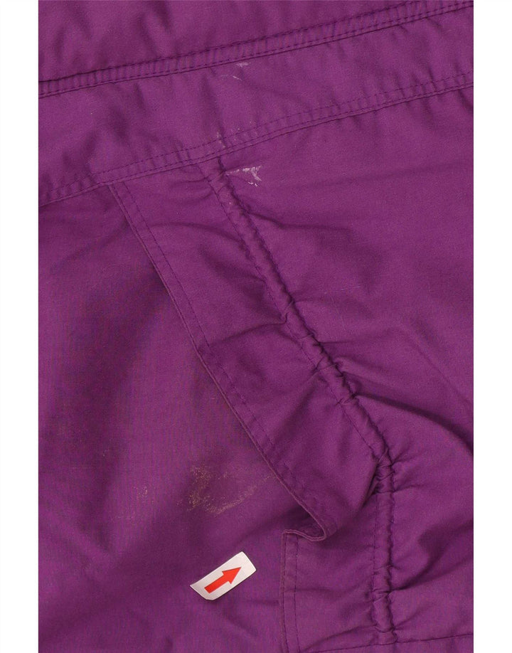 Vintage vindjakke til kvinder UK 18 XL Lilla Colourblock Polyester