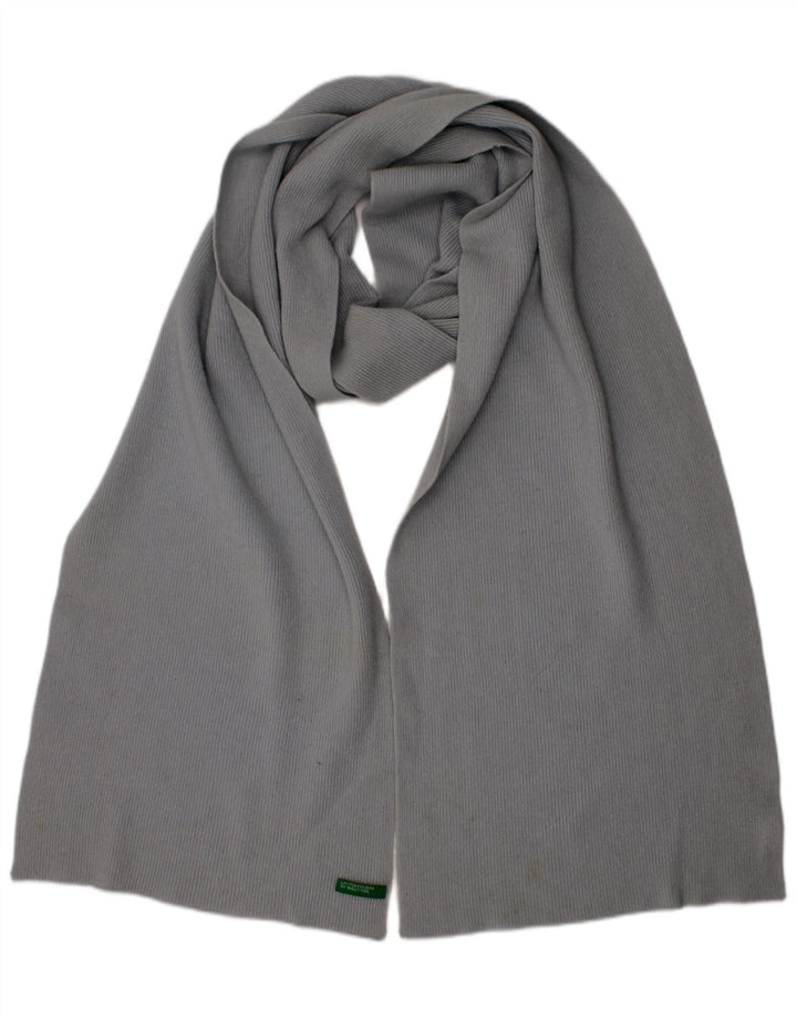 UNITED COLORS OF BENETTON Womens Rectangle Scarf One Size Blue