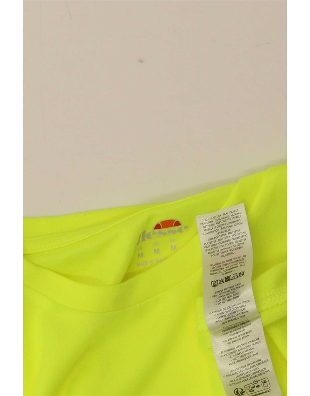Ellesse Herre T-Shirt Top Medium Gul Polyester
