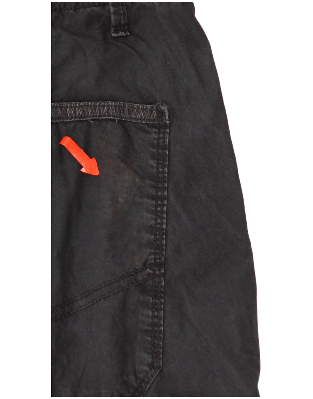 Calvin Klein Herre Cargo Shorts W36 Stor sort bomuld