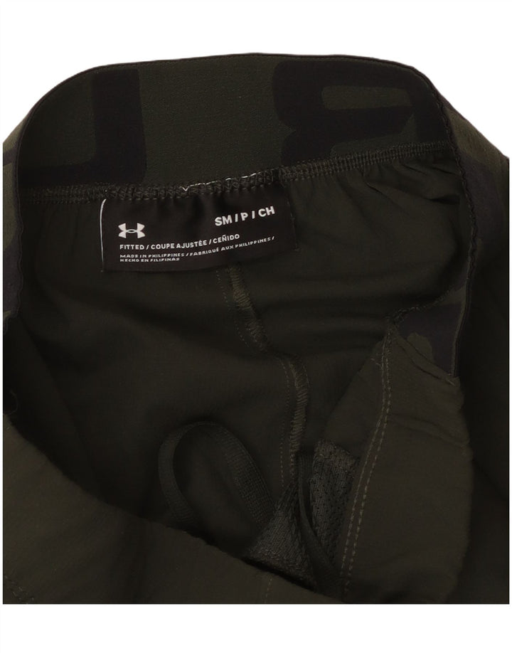 UNDER ARMOUR Herre grafiske træningsdragt bukser Small Khaki Colourblock