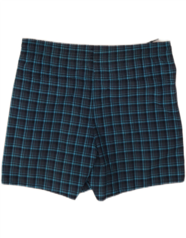 Adidas Badeshorts til mænd Små marineblå ternet polyester