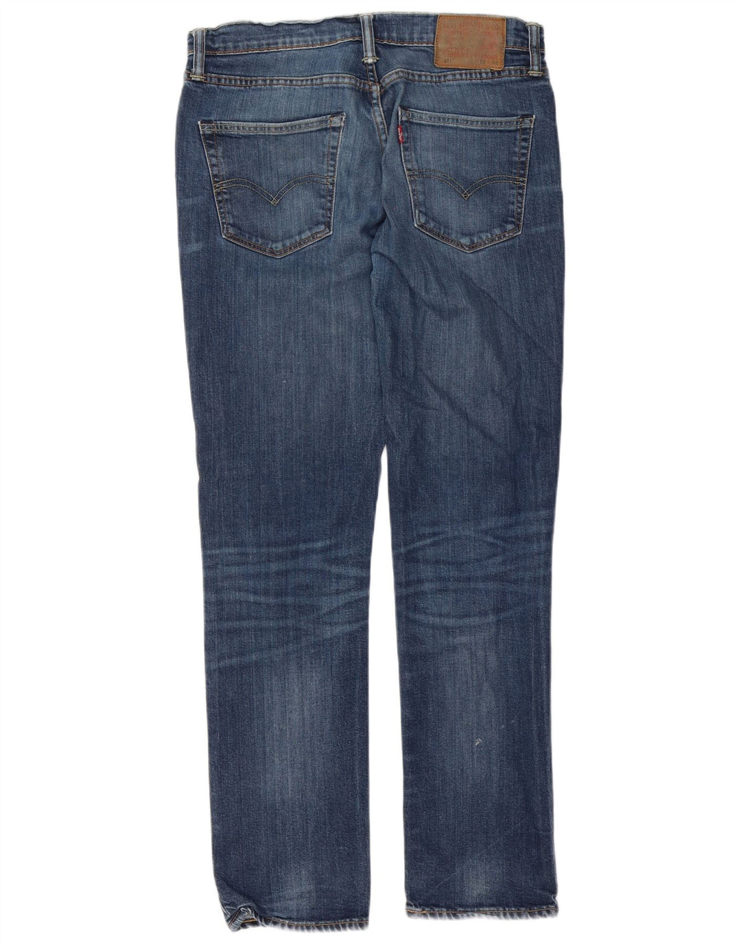 Levi's Herre 511 Slim Jeans W32 L32 Marineblå Bomuld