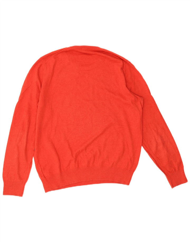 Gap Herre Crew Neck Jumper Sweater Stor Rød Bomuld