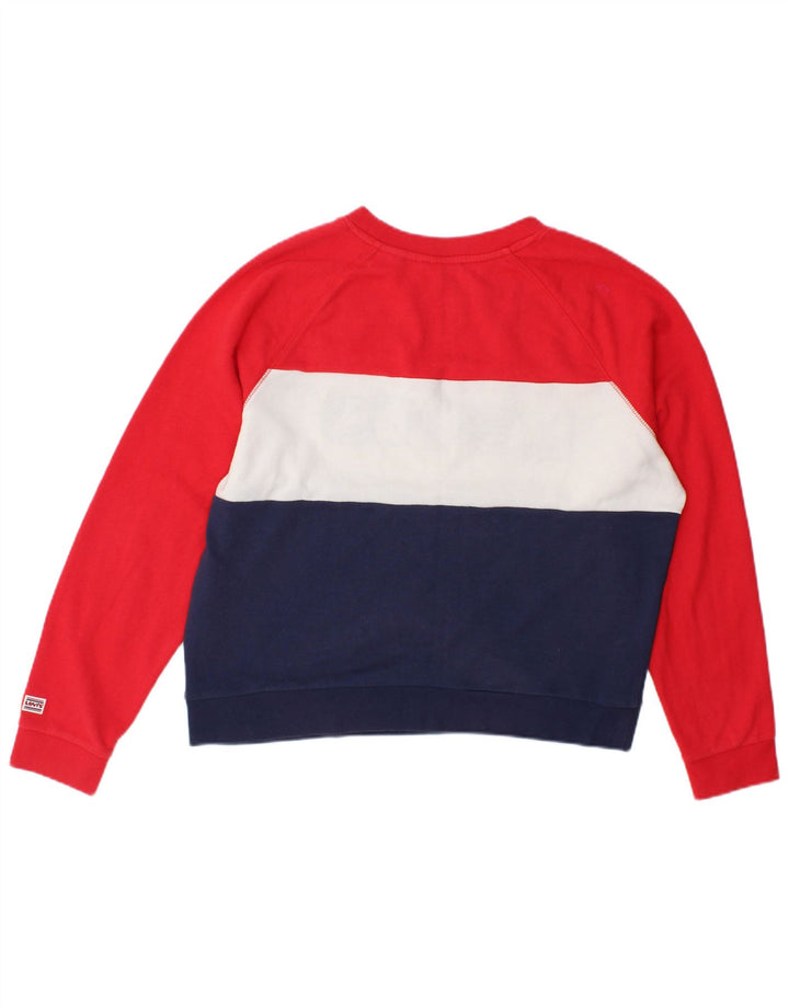 Levi's Dame Sweatshirt Jumper UK 16 Stor flerfarvet Colourblock