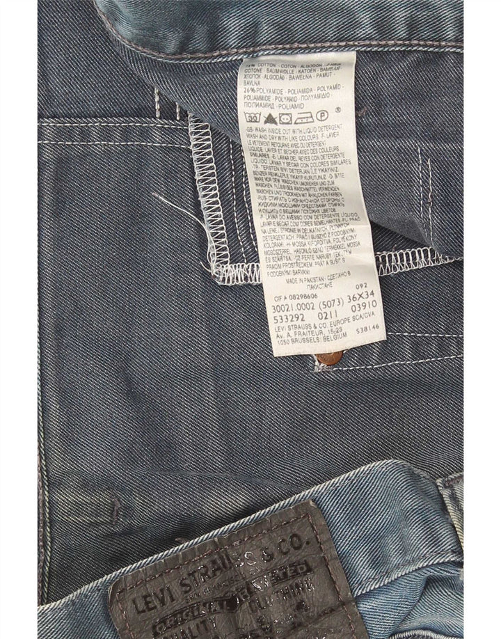 Levi's Straight Jeans til mænd W36 L34 blå bomuld