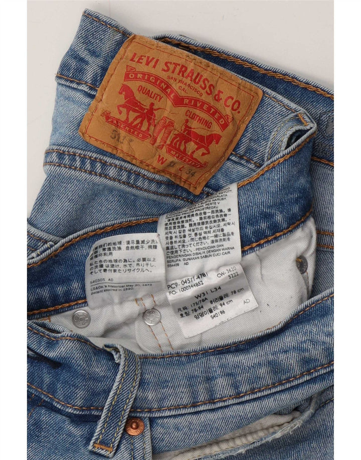 Levi's Herre 511 Slim Jeans W31 L31 Blå Bomuld