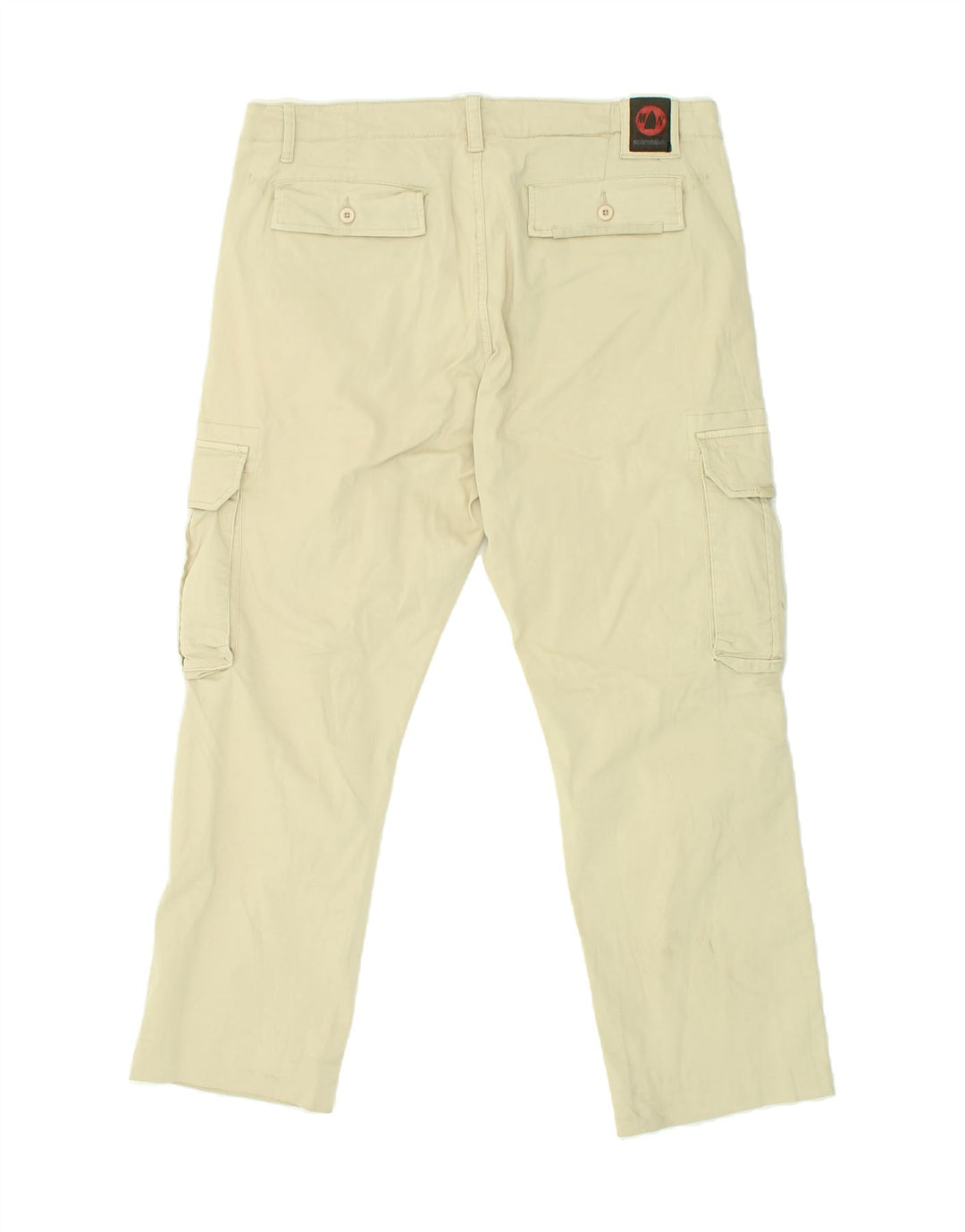 MURPHY & NYE Womens Slim Cargo Trousers W36 L27 Beige Vintage Murphy & Nye and Second-Hand Murphy & Nye from Messina Hembry 