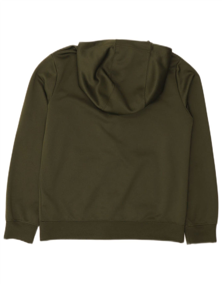 Nike hættetrøje med lynlås til drenge 10-11 år Medium Khaki Polyester