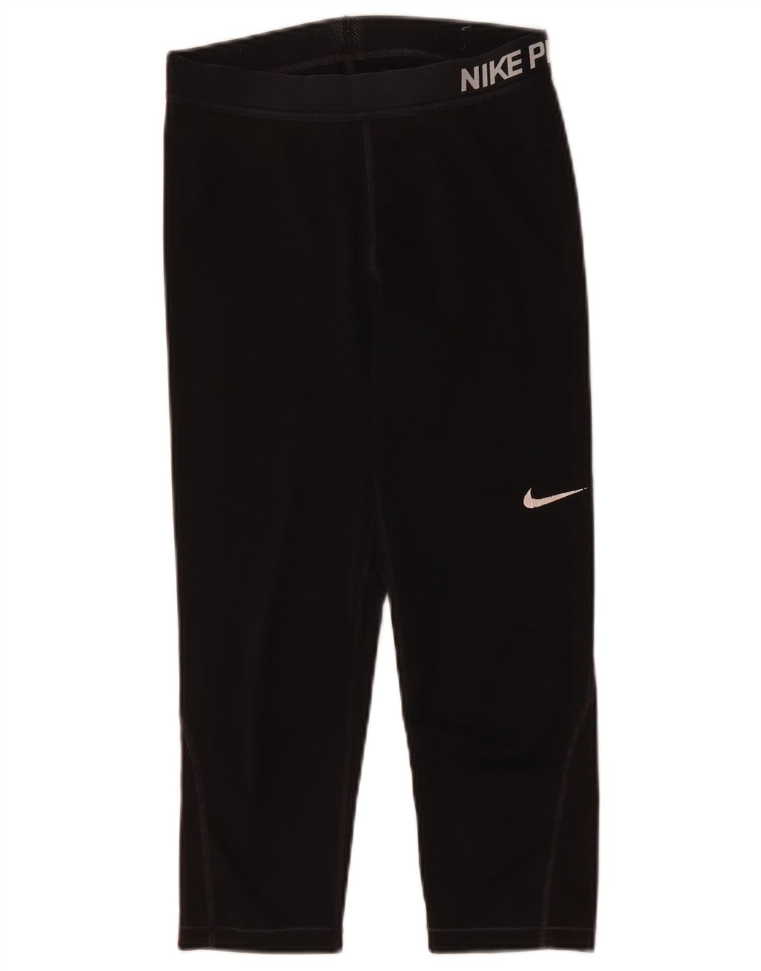 Nike Dame Grafiske Capri Leggings UK 12 Medium Sort