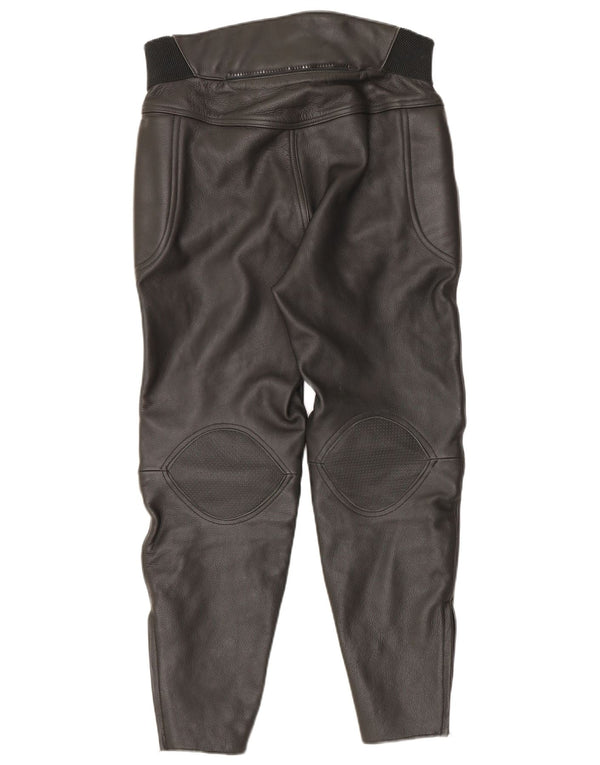 Scott Womens Læder Moto Racer Bukser UK 16 Large W34 L27 Black Biker