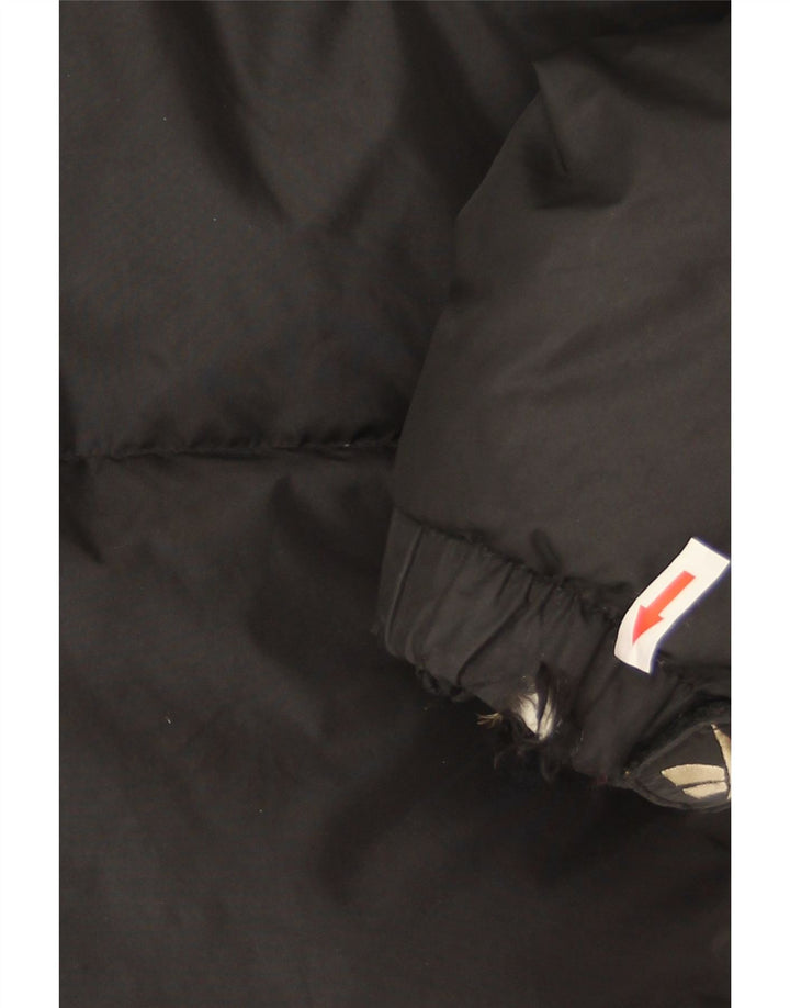 Reebok Herre Loose Fit Polstret Jakke UK 38 Medium Sort Nylon