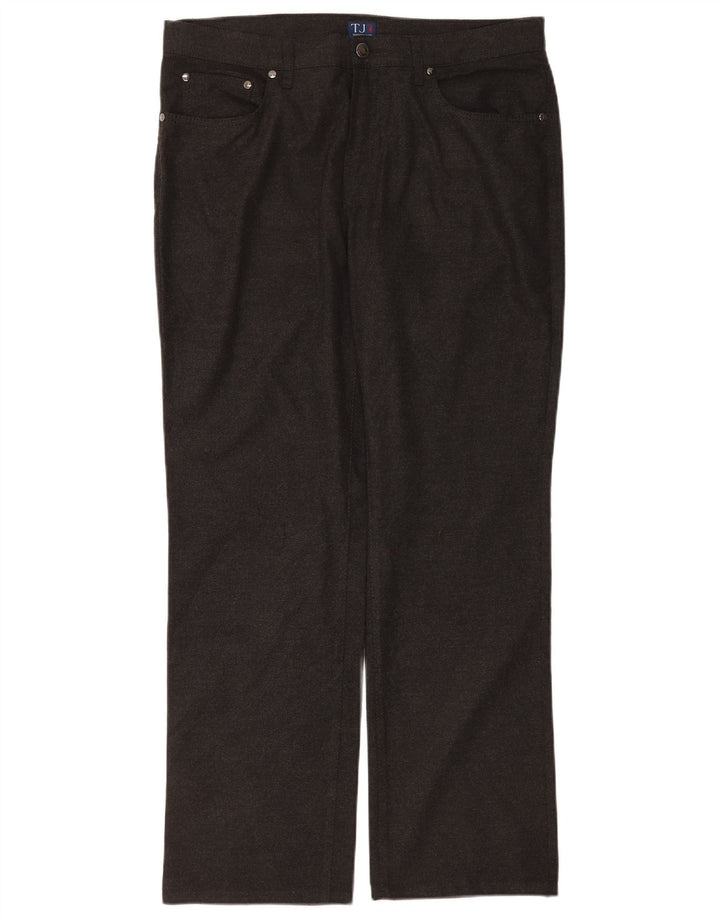 Trussardi Straight Casual Bukser til mænd W34 L30 Grå Polyester