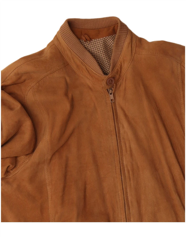 Vintage herre ruskind bomberjakke UK 38 medium brun