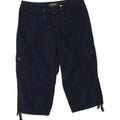 EDDIE BAUER Womens Cargo Capri Trousers US 8 Medium W32 L18 Navy Blue Vintage Eddie Bauer and Second-Hand Eddie Bauer from Messina Hembry 