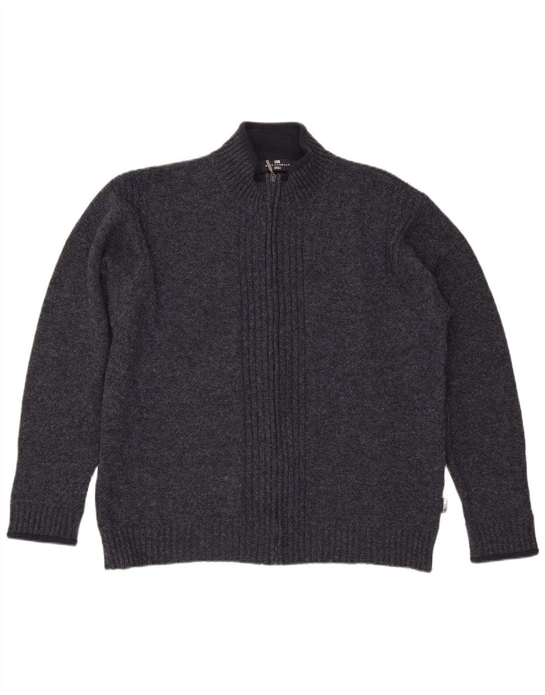 Marks & Spencer Herre Blue Harbor Cardigan Sweater Large Navy Blue Flecked