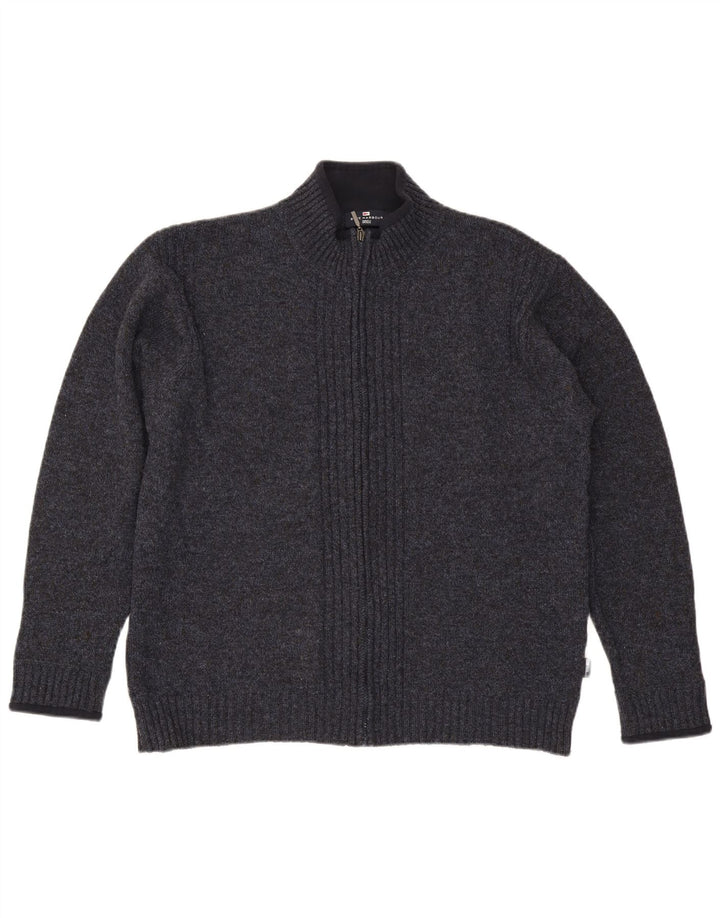 Marks & Spencer Herre Blue Harbor Cardigan Sweater Large Navy Blue Flecked