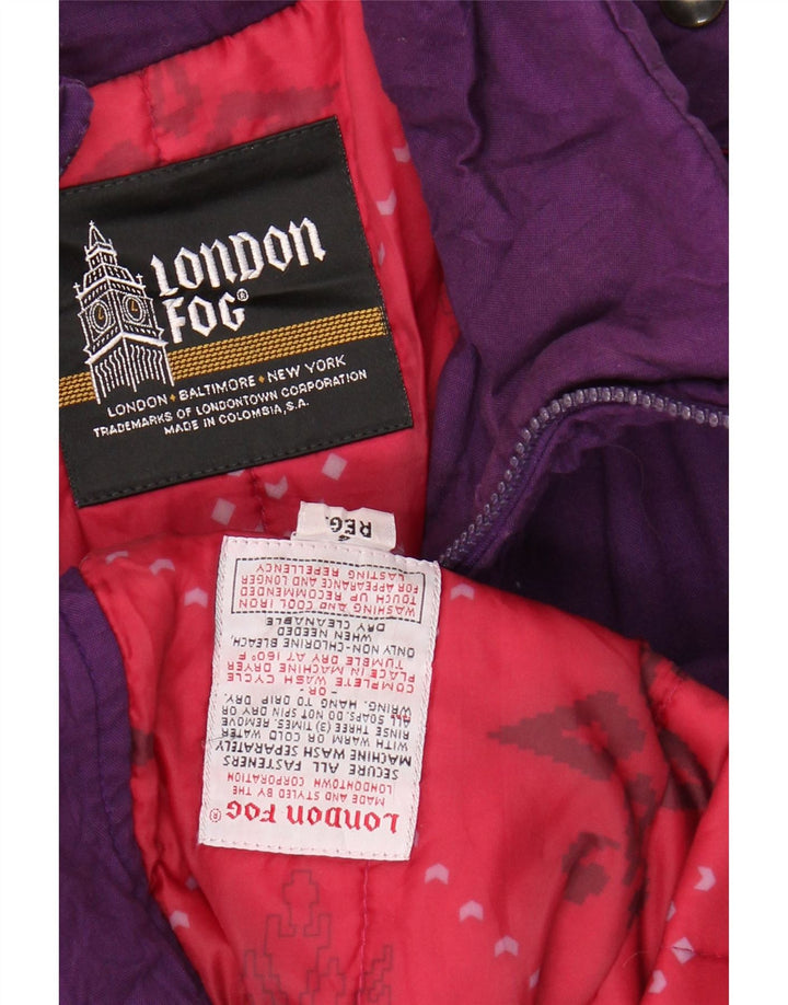 LONDON FOG Dame Military Windbreaker Jacket US 6 Medium Purple