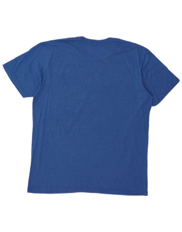 Hard Rock Cafe Herre Singapore Grafisk T-Shirt Top XL Blå Bomuld