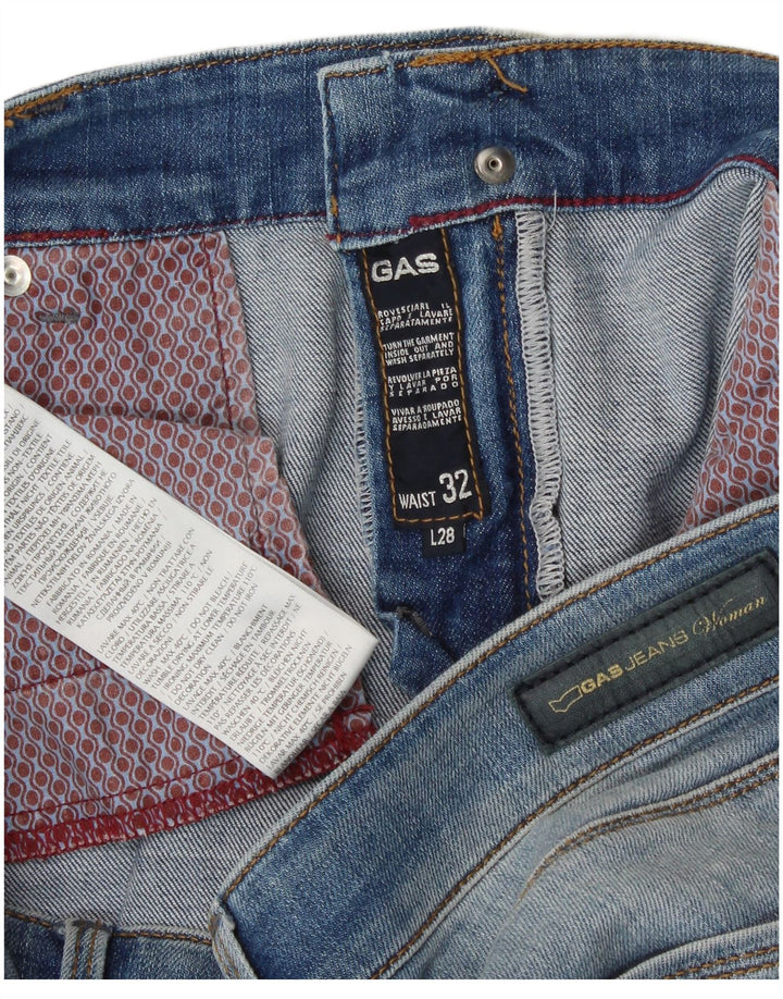 Gas Dame Slim Jeans W32 L28 Blå Bomuld