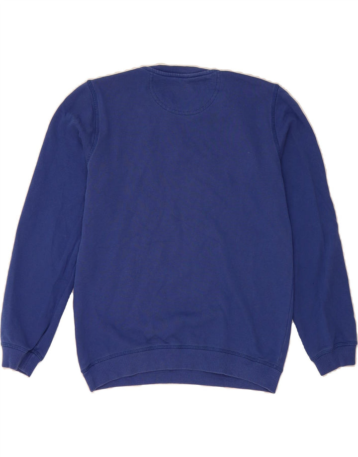 CHAMPION Boys Graphic Sweatshirt Jumper 11-12 Years Large Blue Cotton Vintage Champion and Second-Hand Champion from Messina Hembry 