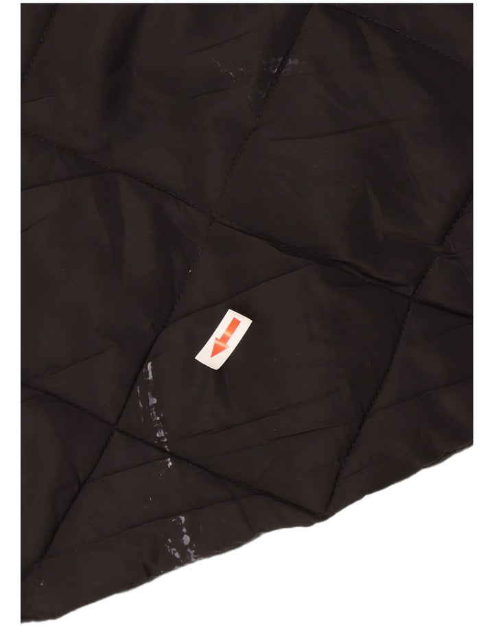 Marks & Spencer Polstret hættejakke til kvinder UK 14 Medium Sort Polyester