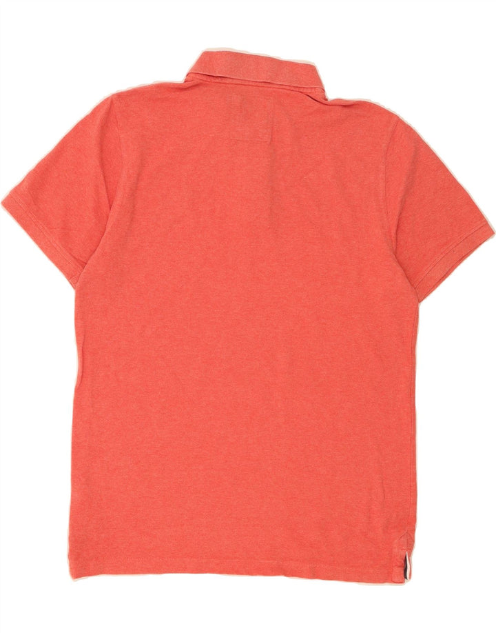 CREW CLOTHING Mens Polo Shirt Large Red Cotton Vintage Crew Clothing and Second-Hand Crew Clothing from Messina Hembry 