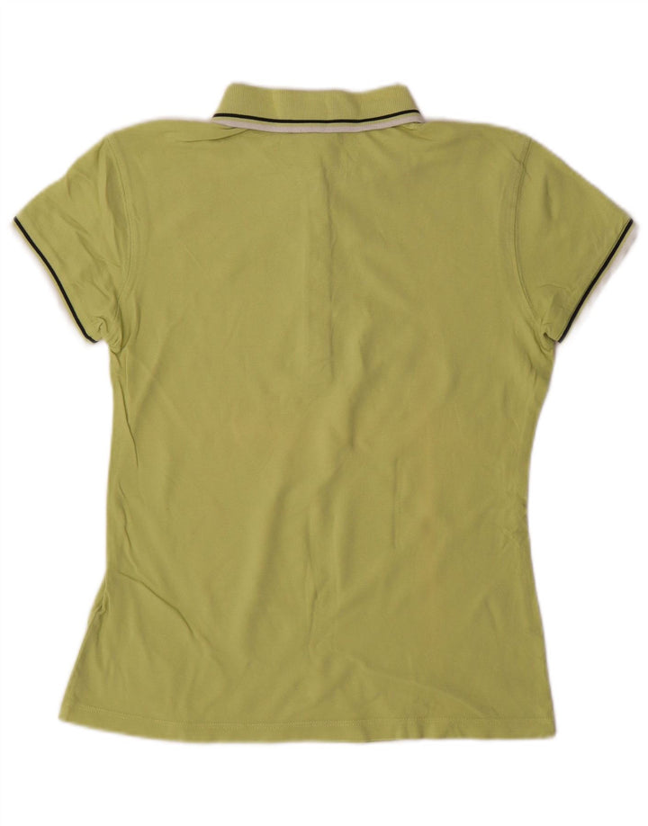 Diadora Dame Polo Shirt UK 12 Medium Green Bomuld