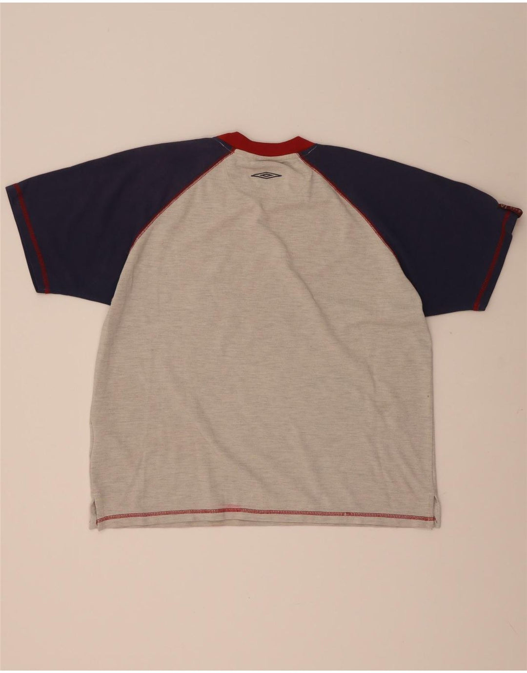 Umbro Herre Grafisk T-Shirt Top Stor Grå Colourblock Polyester