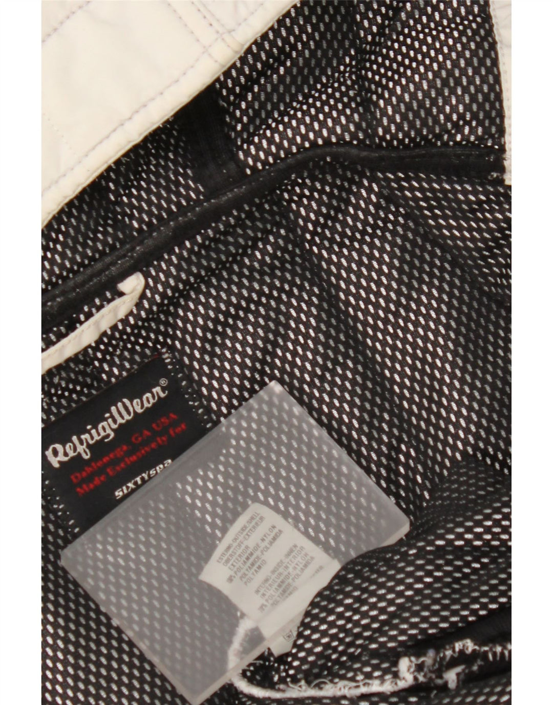 REFRIGIWEAR Bomberjakke med hætte til kvinder UK 14 Medium White Polyamid