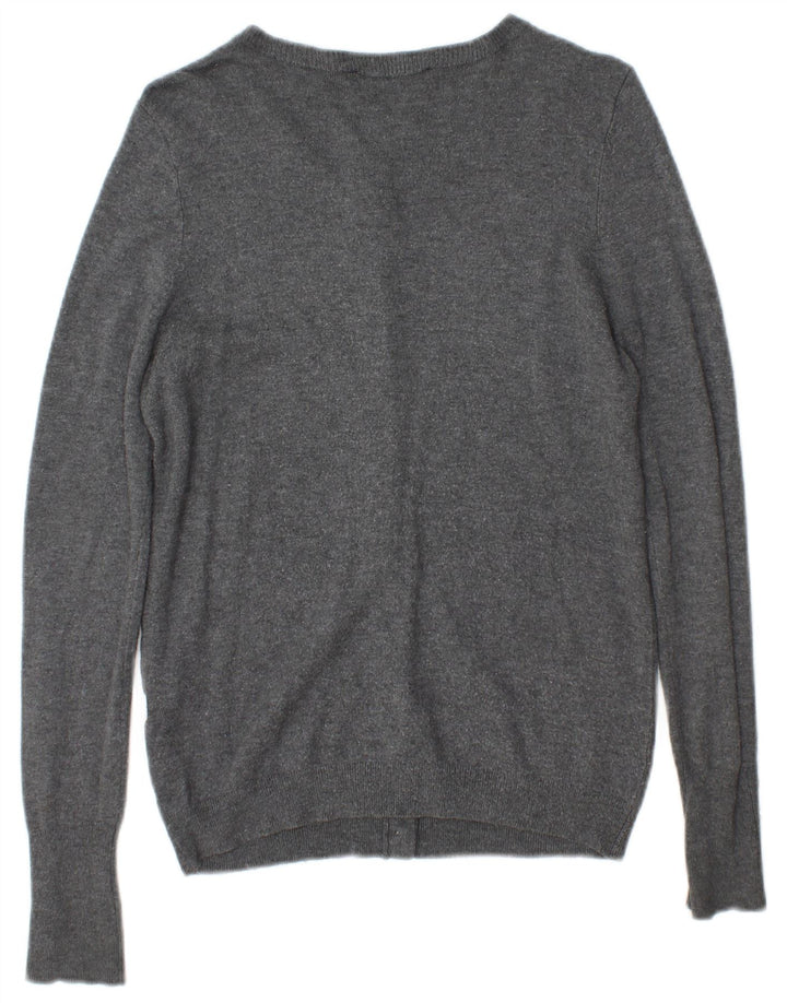 Zara Dame Cardigan Sweater UK 14 Medium Grey