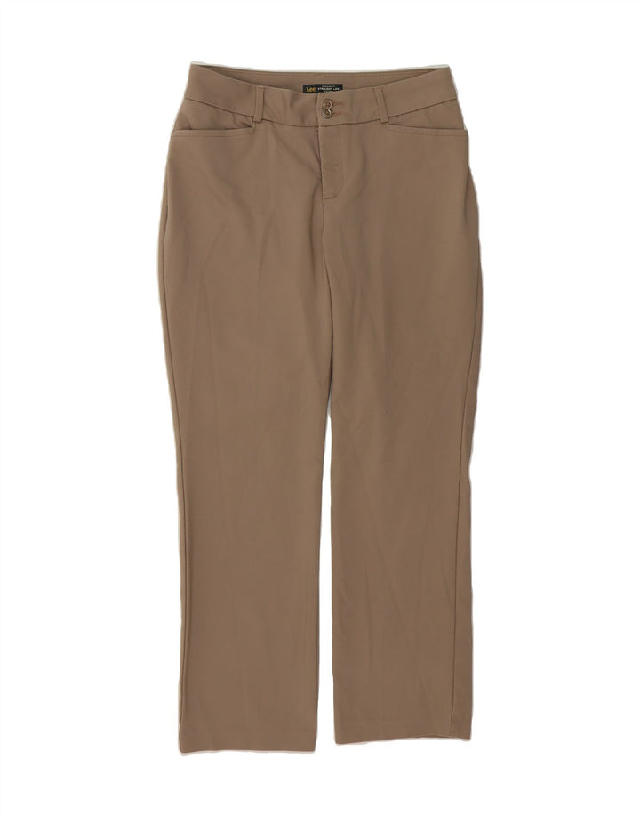 LEE Womens Mid Rise Regular Fit Casual Trousers US 8 Medium W32 L27 Beige Vintage Lee and Second-Hand Lee from Messina Hembry 