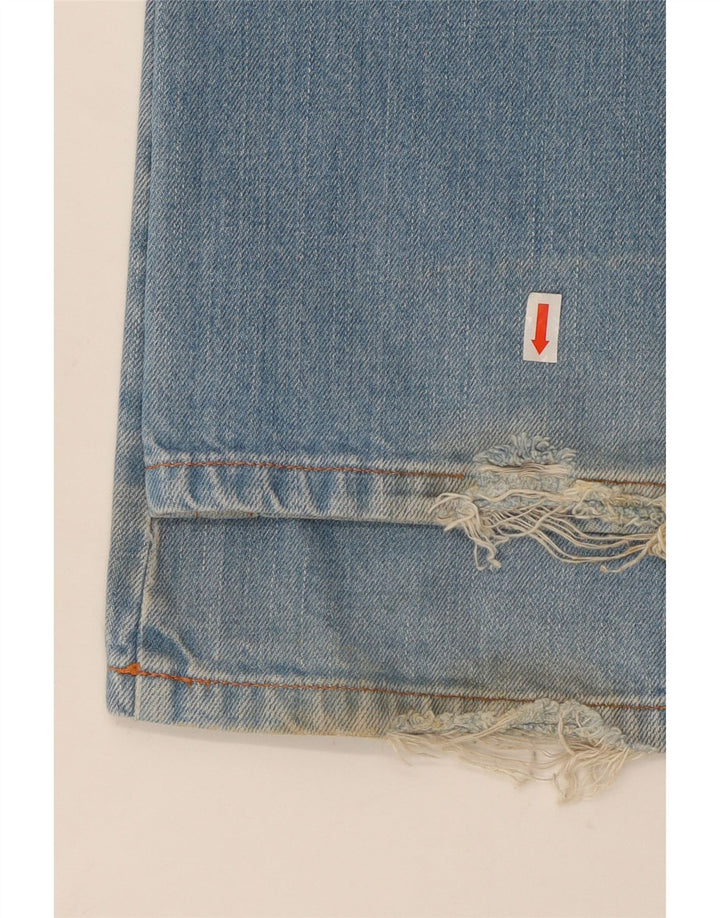 Diesel Dame Bootcut Jeans W32 L34 Blå Bomuld