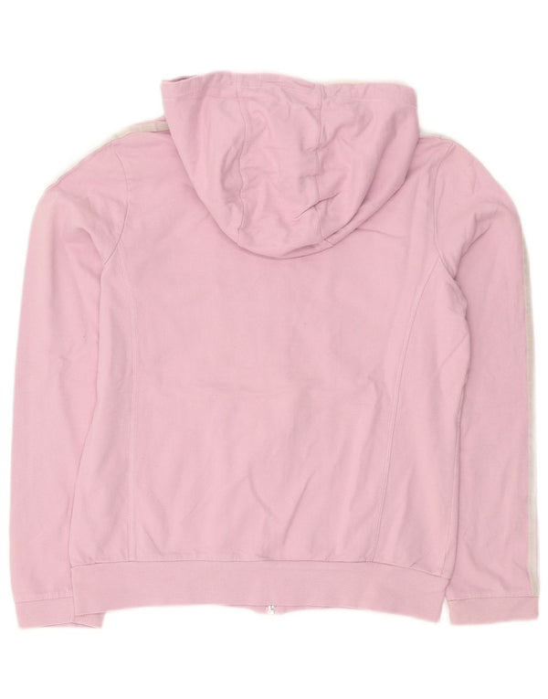 Adidas Dame Hættetrøje Sweater UK 14 Medium Pink Bomuld