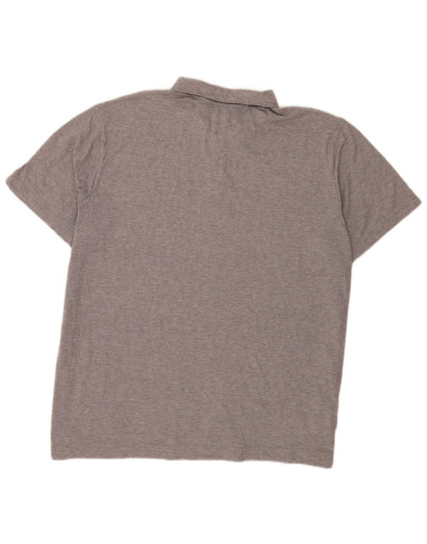 Eddie Bauer Herre kortærmet Regular Fit Polo Shirt 2XL Grå Polyester