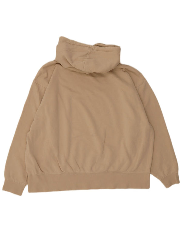 Nike Herre Loose Fit Hoodie Jumper XL Beige Bomuld