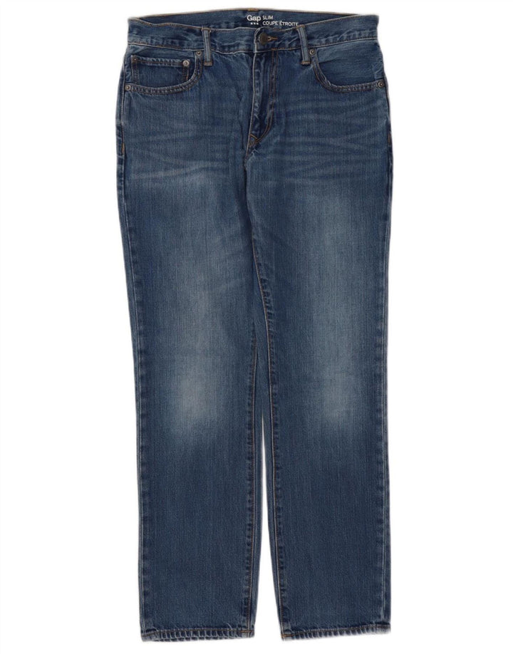 Gap Herre Slim Jeans W31 L30 Blå Bomuld