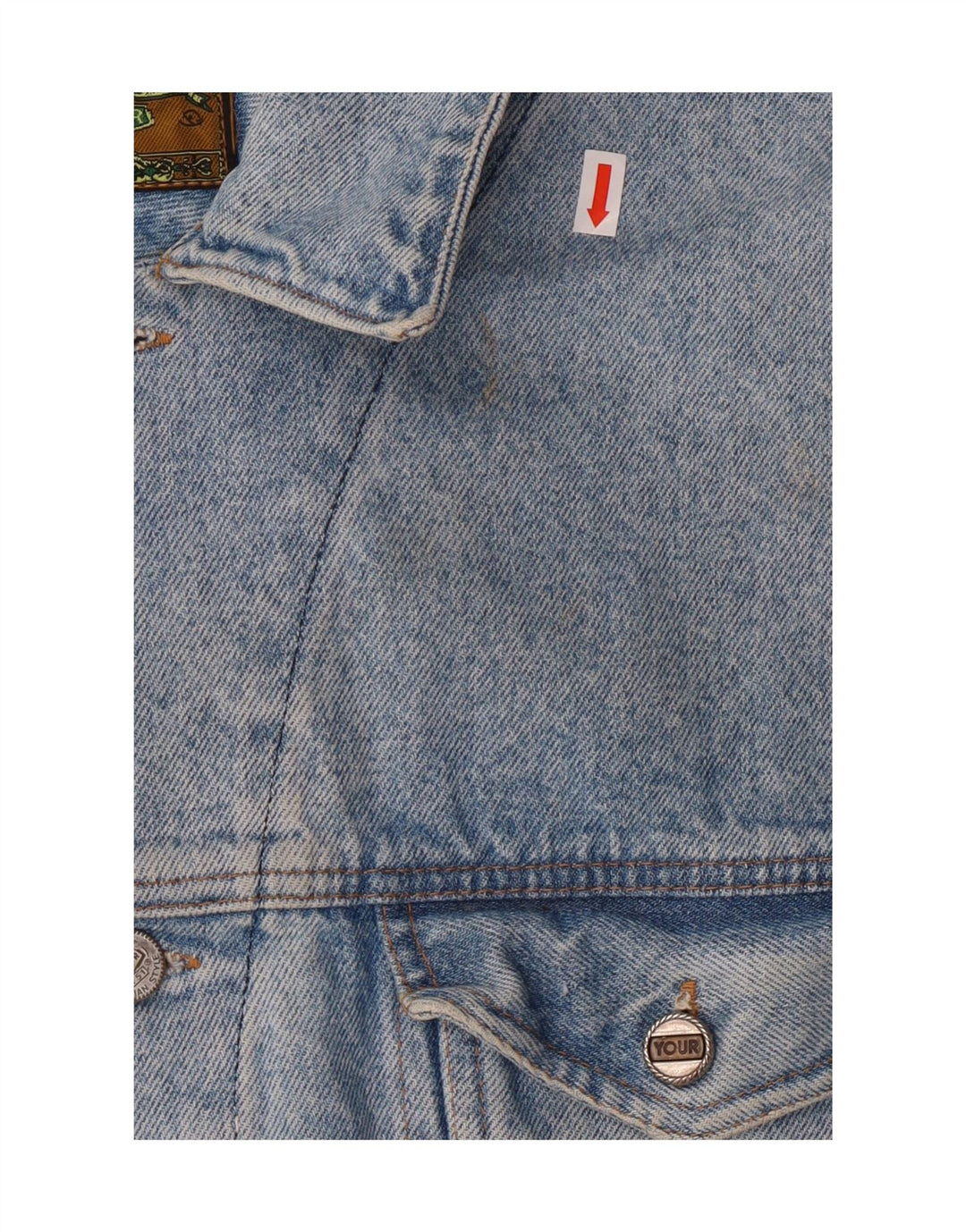 VINTAGE Mens Denim Jacket UK 42 XL Blue Cotton Vintage Vintage and Second-Hand Vintage from Messina Hembry 